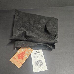 Jollidays XS Glitter Black Leggings, 90% Polyester, 10% Spandex